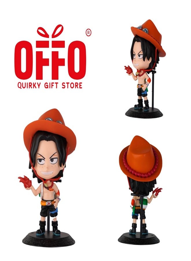 Offo Anime One Piece Ace Mini Action Figure | Lightweight Attractive Durable for Home Decors, Office Desk and Study Table - Image 4